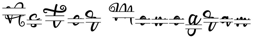 Aster Monogram czcionka