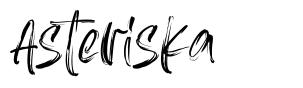 Asteriska шрифт