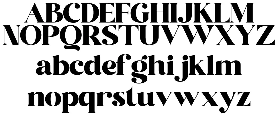 Astila font specimens