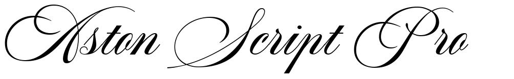 Aston Script Pro font