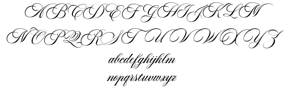 Aston Script Pro font specimens