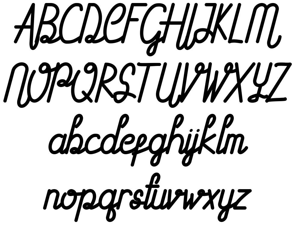 Astrada font Örnekler