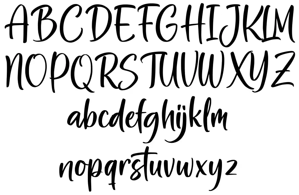 Astral Sisters font Örnekler