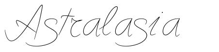 Astralasia font
