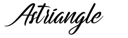 Astriangle font