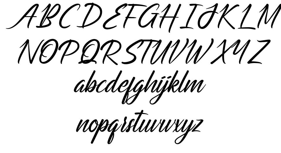Astriangle font specimens