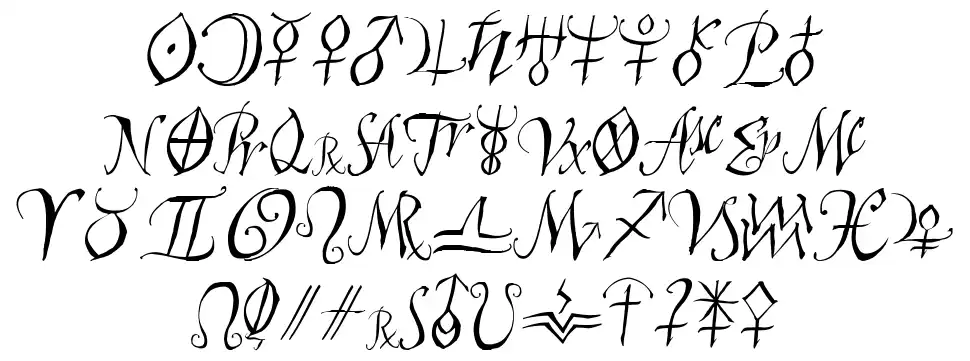 Astro Scriptfont specimens