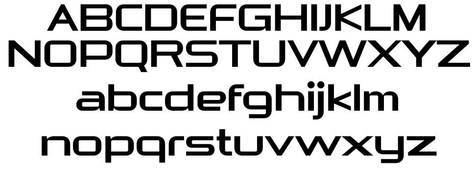 Astrohead font specimens