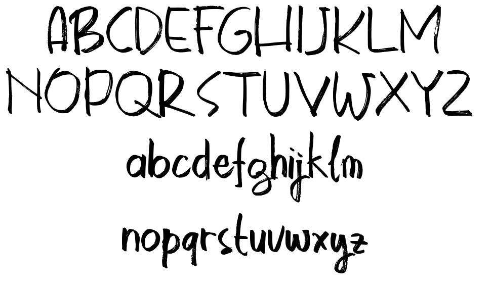 Astrokids Doodle písmo Exempláře