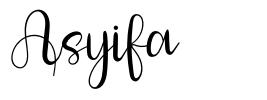 Asyifa font