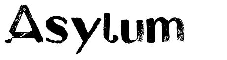 Asylum шрифт