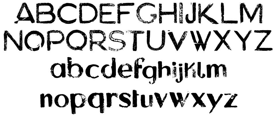 Asylum font specimens