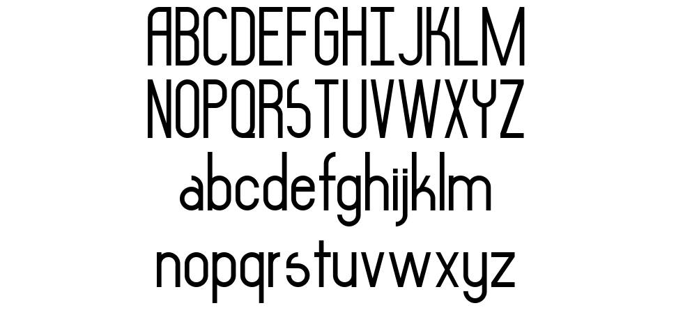 Asymek font specimens