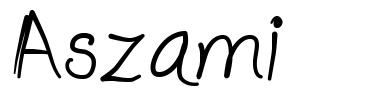 Aszami font
