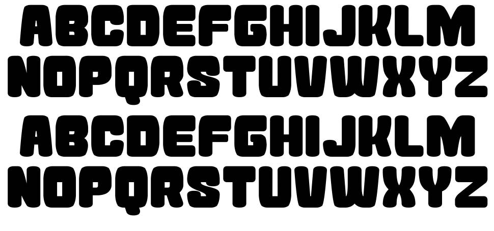 Atama Simple font specimens