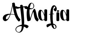Athafia 字形