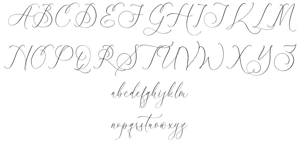 Athena Modern font specimens