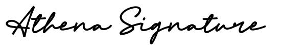 Athena Signature font