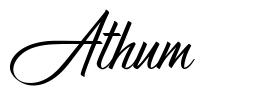 Athum шрифт