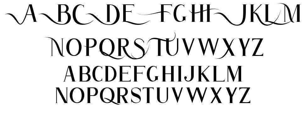 Atlane font specimens