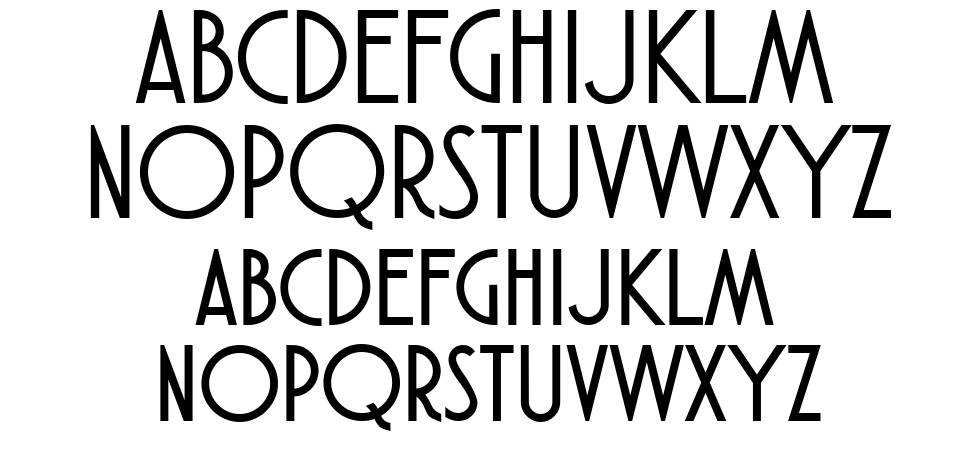 Atlantic Cruise font specimens