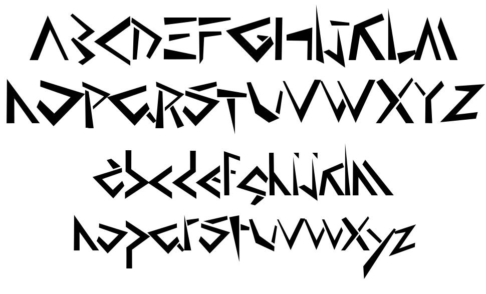 Atlantis písmo Exempláře