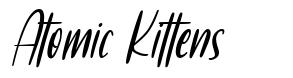 Atomic Kittens czcionka