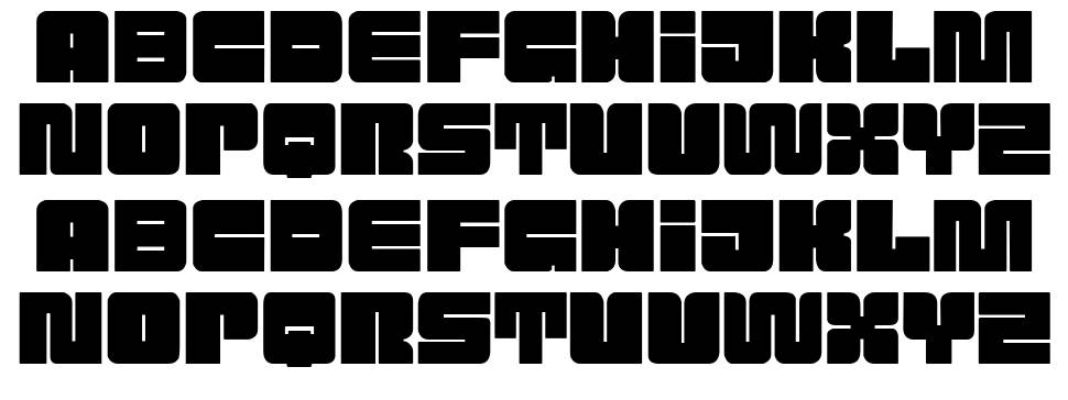 Attack the Block font specimens