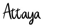 Attaya font