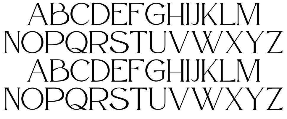 Atteron font Örnekler