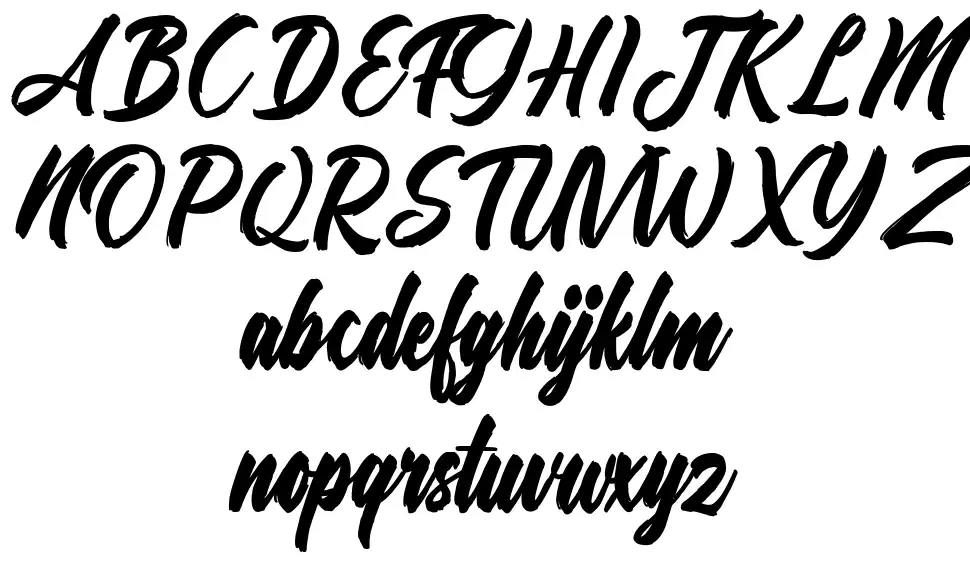 Attractive Blockhead schriftart Vorschau