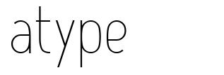 Atype 1 шрифт