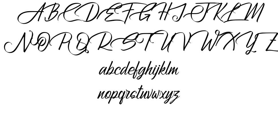 Atziluth font Örnekler