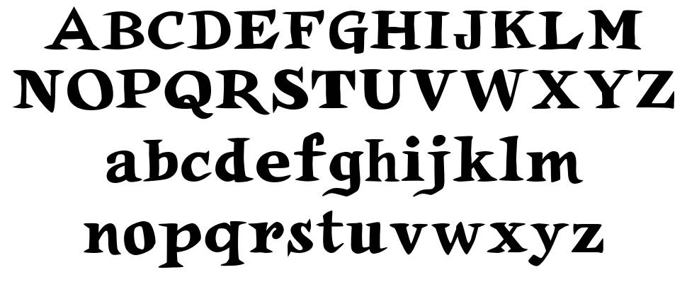 Auca font Örnekler