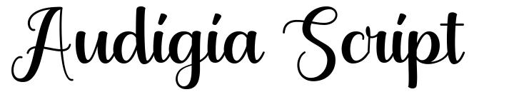 Audigia Script шрифт