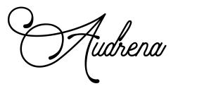 Audrena 字形