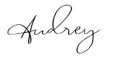 Audrey schriftart
