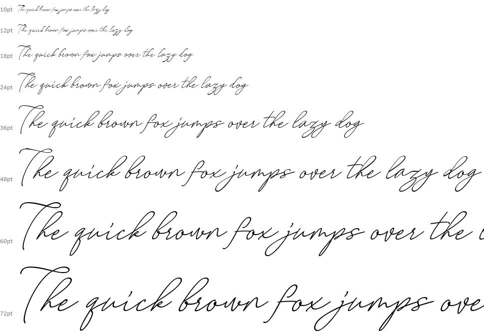 August Script font Şelale