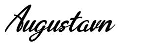 Augustavn 字形