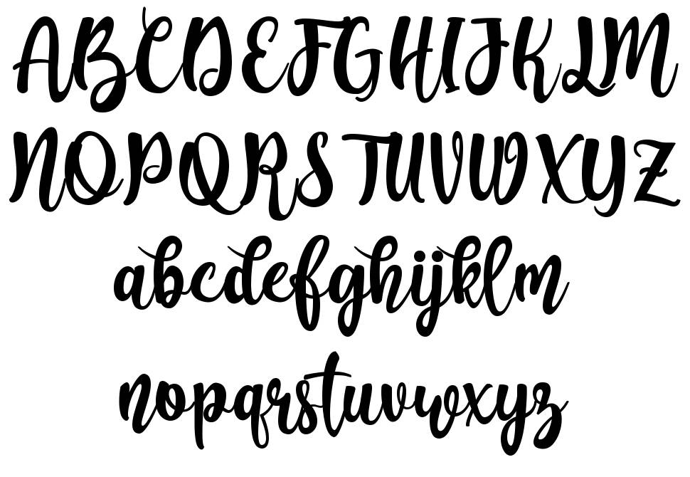 Augustha font specimens