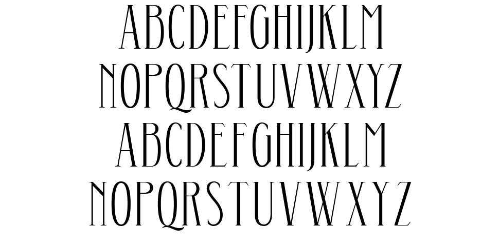 Aunofa Serif písmo Exempláře