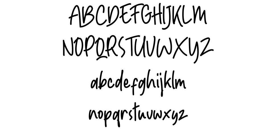 Aurabelle font specimens