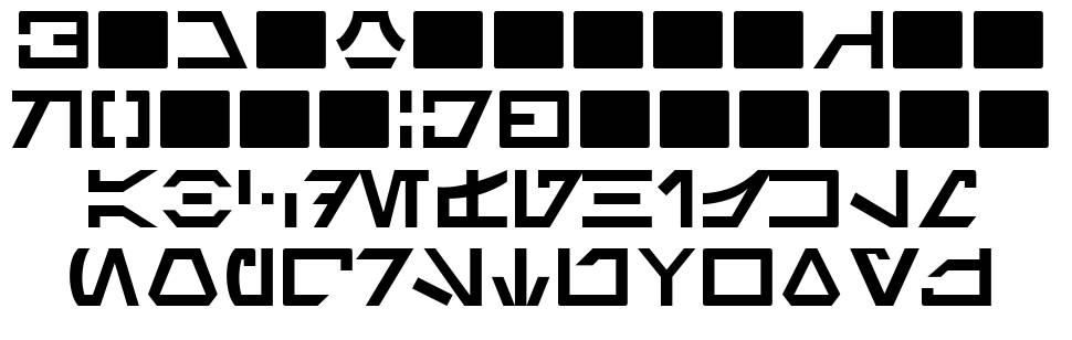 Aurebesh 字形 标本