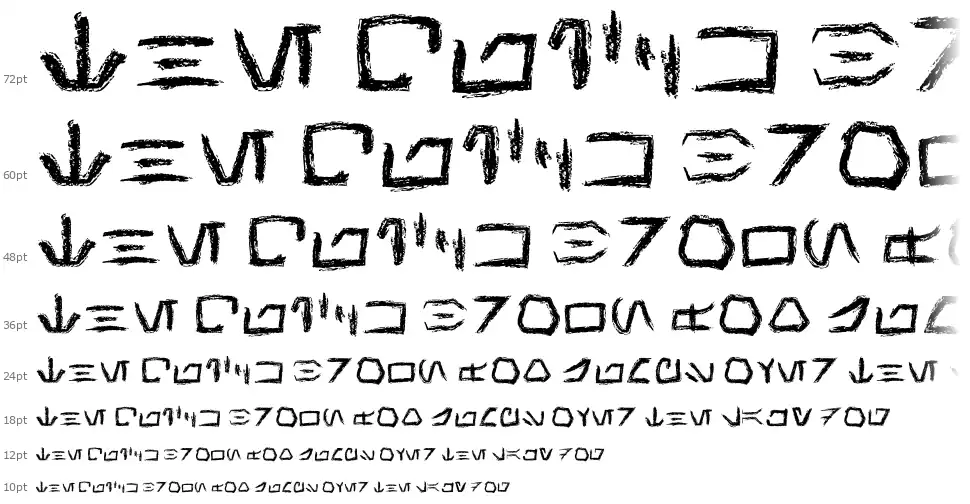 Aurebesh Hand font by Cinematic Captures | FontRiver