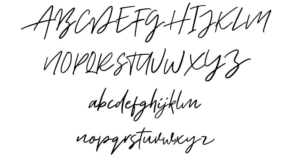 Aurelie Smith font Örnekler