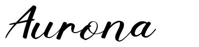 Aurona 字形