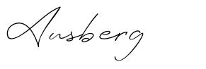 Ausberg шрифт