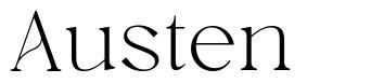 Austen font