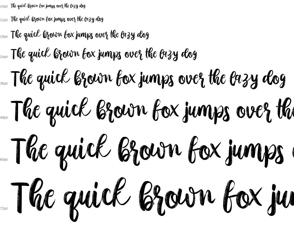 Austhina Brush Calligraphy Scratch font Şelale
