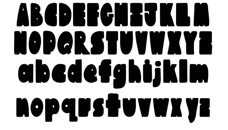 Austie Bost Chunkilicious font specimens